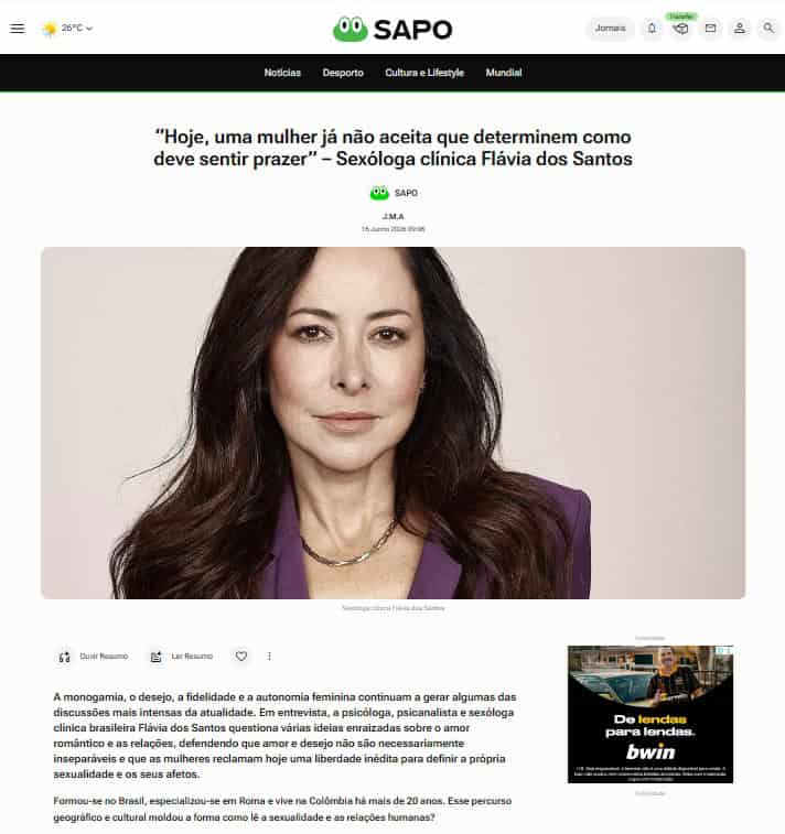2026_06_Gleeden_Sapo_Flavia Estudo revela: maioria das mulheres já fantasiou com outras mulheres