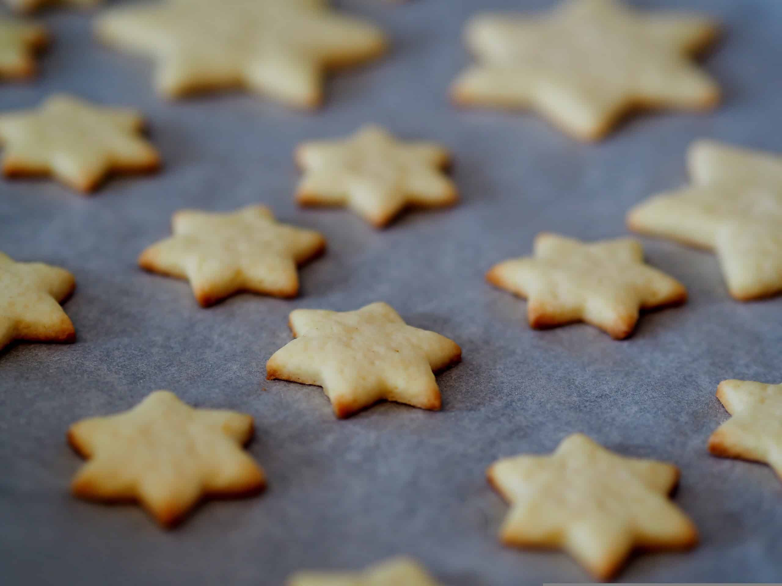 Bolachinhas (cookies) em forma de estrela