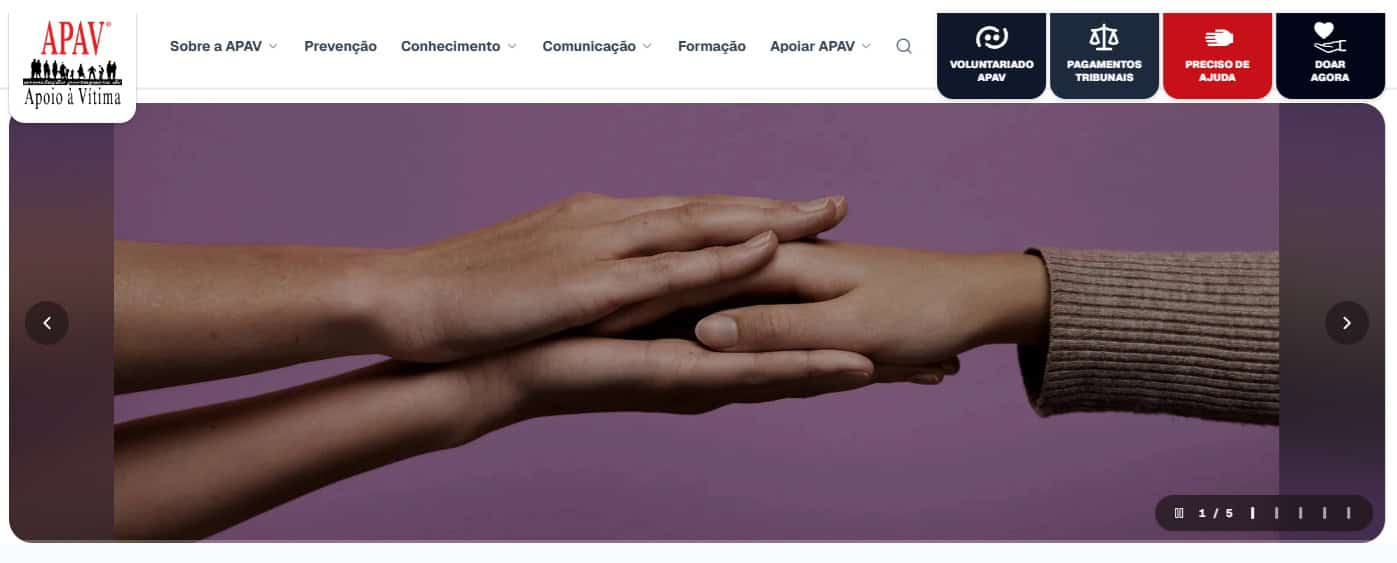Novo site APAV